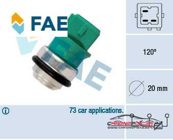 Achat de FAE 34350 Sonde de température, liquide de refroidissement pas chères