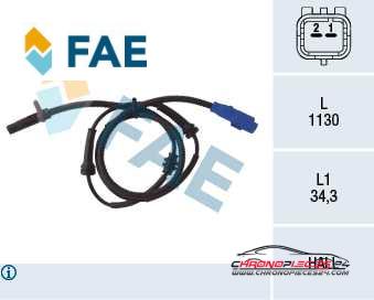 Achat de FAE 78034 Capteur, vitesse de roue pas chères