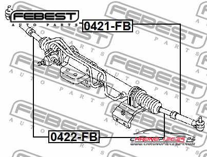 Achat de FEBEST 0422-FB Rotule de direction intérieure, barre de connexion pas chères