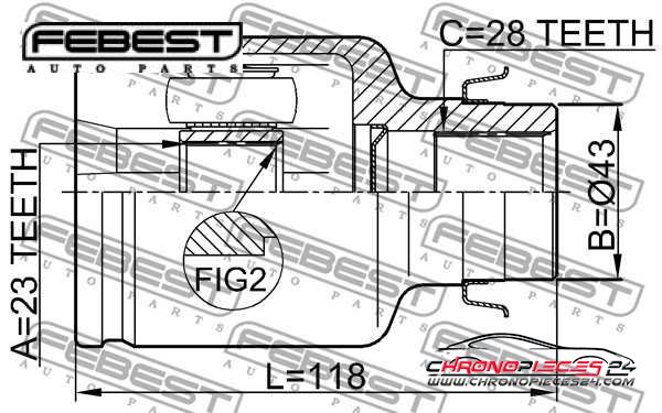 Achat de FEBEST 0511-M320ATRH Joint, arbre de commande pas chères