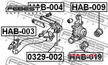 Achat de FEBEST 2929-003 Vis de correction du carrossage pas chères