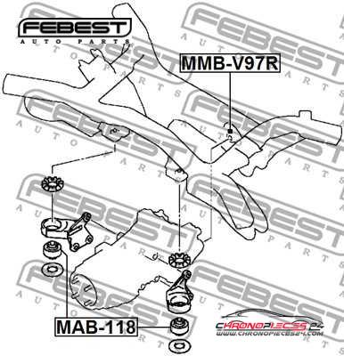 Achat de FEBEST MAB-118 Suspension, Différentiel pas chères