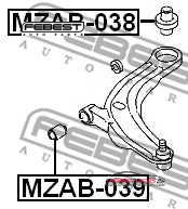 Achat de FEBEST MZAB-038 Suspension, bras de liaison pas chères