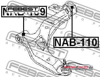 Achat de FEBEST NAB-109 Suspension, bras de liaison pas chères