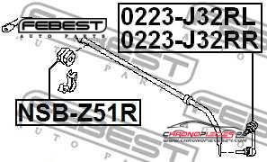 Achat de FEBEST NSB-Z51R Suspension, stabilisateur pas chères