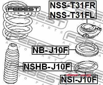 Achat de FEBEST NSS-T31FL Suspension, amortisseur pas chères