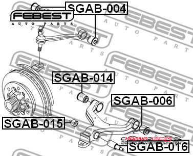 Achat de FEBEST SGAB-016 Suspension, bras de liaison pas chères