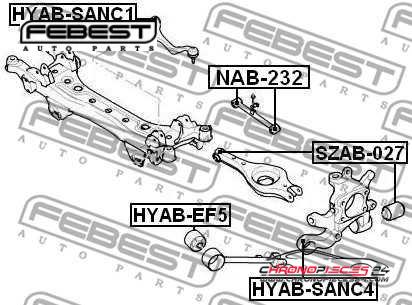 Achat de FEBEST SZAB-027 Suspension, bras de liaison pas chères