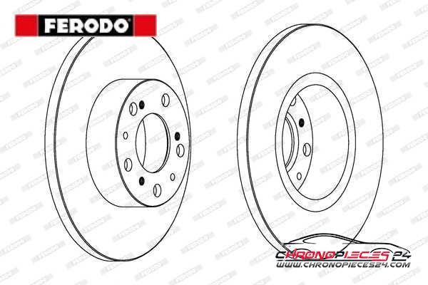 Achat de FERODO DDF069 Disque de frein pas chères