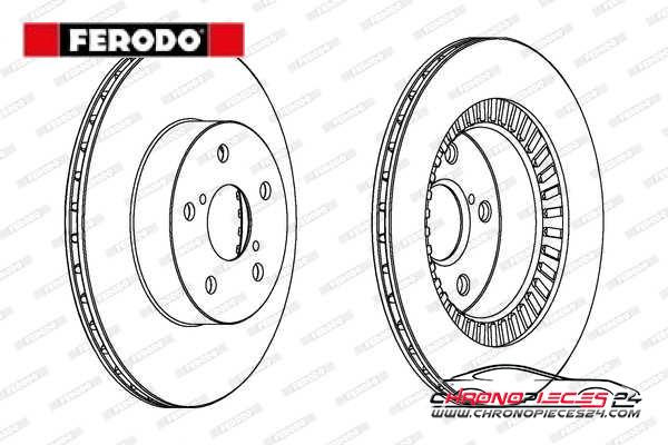 Achat de FERODO DDF1009C Disque de frein pas chères