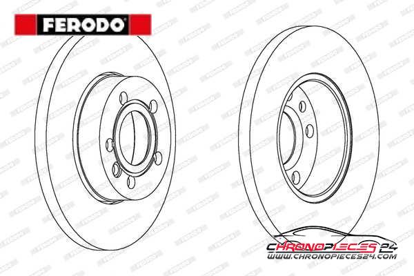 Achat de FERODO DDF1011C Disque de frein pas chères