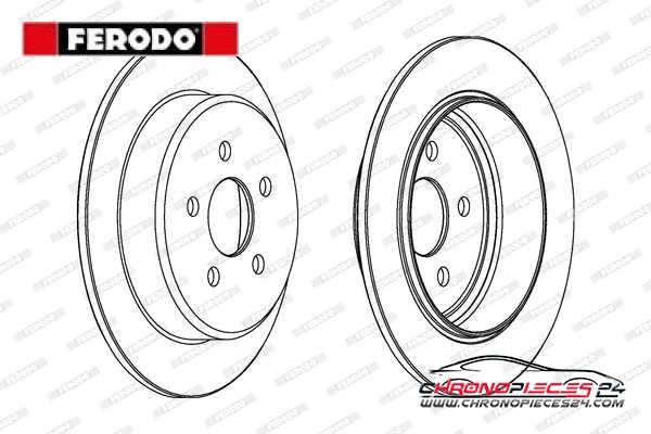 Achat de FERODO DDF1026 Disque de frein pas chères