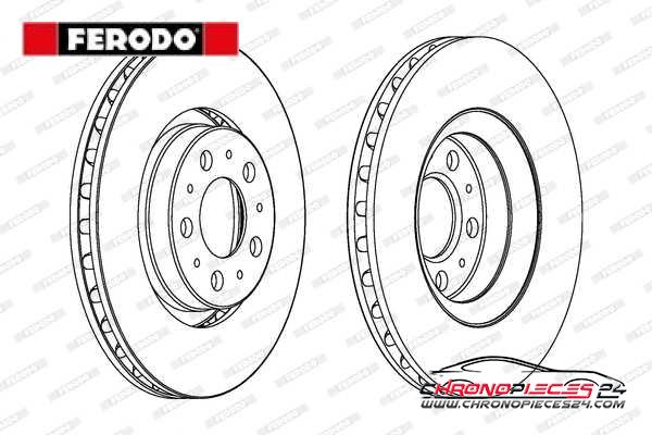 Achat de FERODO DDF1078C Disque de frein pas chères