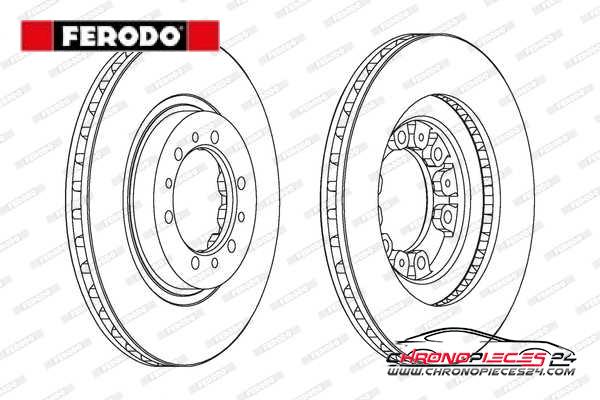 Achat de FERODO DDF1109 Disque de frein pas chères