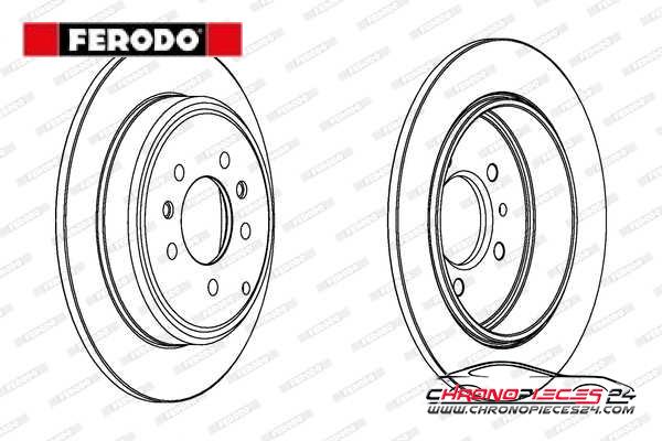 Achat de FERODO DDF1115 Disque de frein pas chères