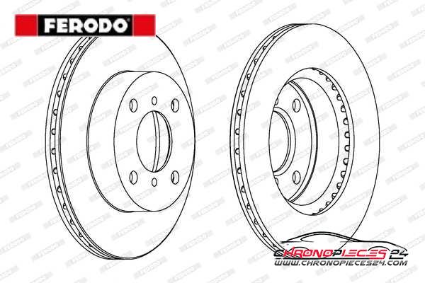 Achat de FERODO DDF1117 Disque de frein pas chères