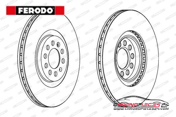 Achat de FERODO DDF1118C Disque de frein pas chères