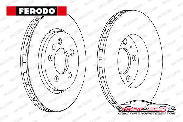 Achat de FERODO DDF1154C Disque de frein pas chères