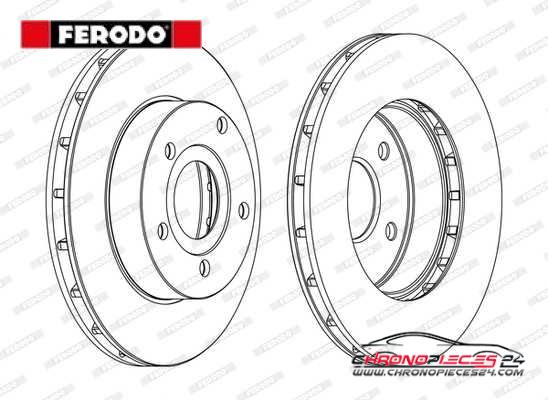 Achat de FERODO DDF1169C Disque de frein pas chères