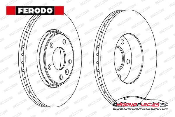 Achat de FERODO DDF1204C-1 Disque de frein pas chères