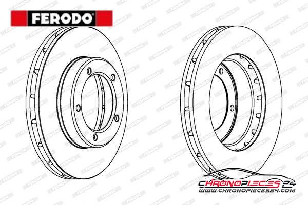 Achat de FERODO DDF1211C-1 Disque de frein pas chères