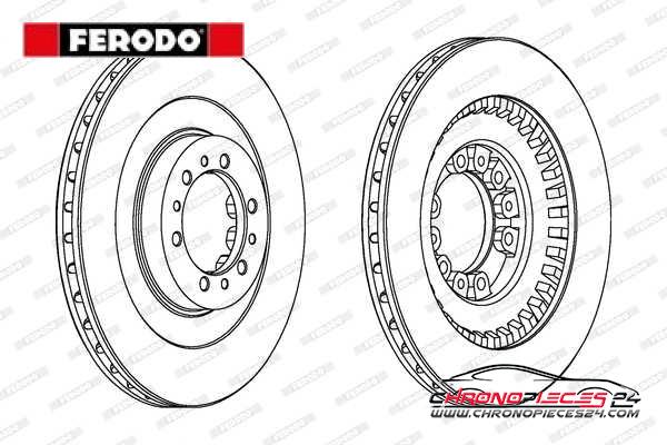 Achat de FERODO DDF1212 Disque de frein pas chères