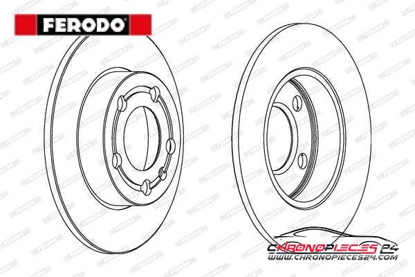 Achat de FERODO DDF1233C Disque de frein pas chères