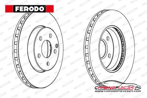 Achat de FERODO DDF1252C Disque de frein pas chères