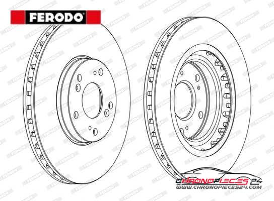 Achat de FERODO DDF1266C Disque de frein pas chères