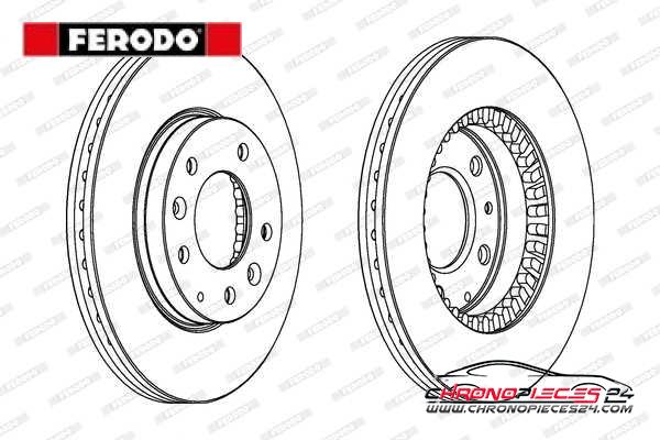 Achat de FERODO DDF1278C Disque de frein pas chères