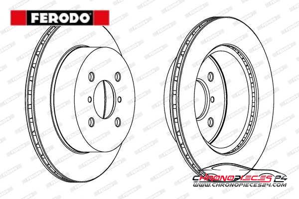 Achat de FERODO DDF1287 Disque de frein pas chères