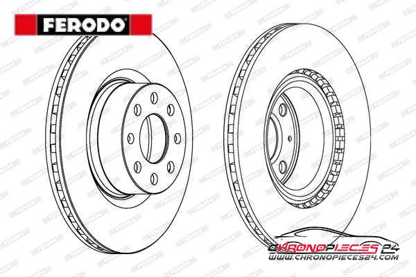 Achat de FERODO DDF1298C Disque de frein pas chères
