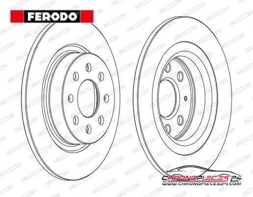 Achat de FERODO DDF1299C Disque de frein pas chères