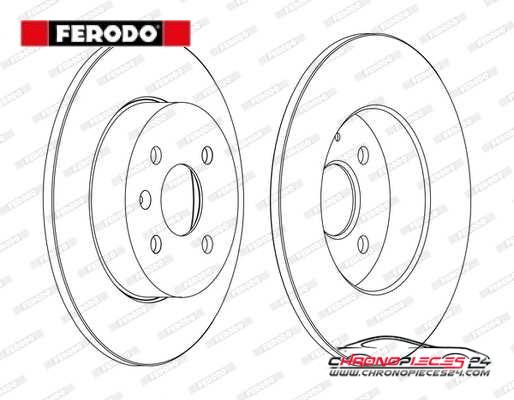 Achat de FERODO DDF1313C Disque de frein pas chères