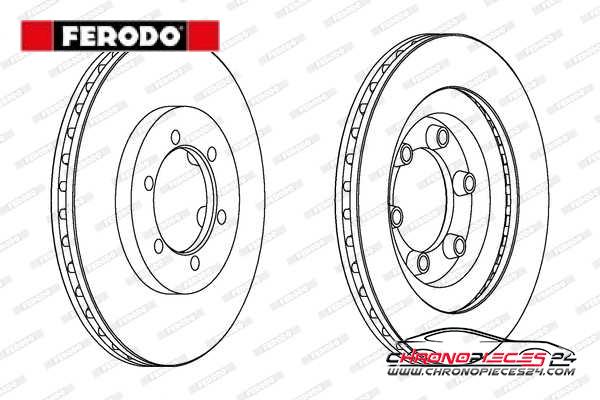 Achat de FERODO DDF1346 Disque de frein pas chères