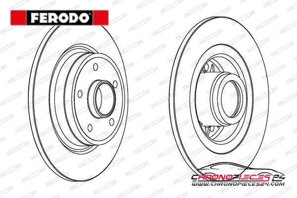 Achat de FERODO DDF1364C-1 Disque de frein pas chères