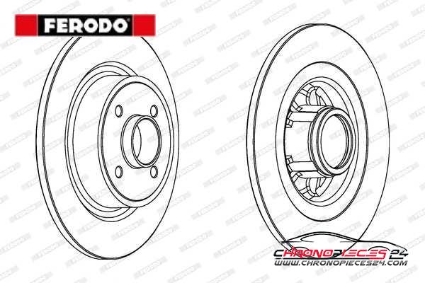 Achat de FERODO DDF1381C-1 Disque de frein pas chères