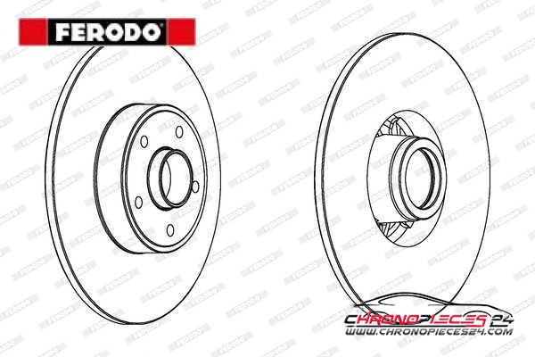 Achat de FERODO DDF1386C-1 Disque de frein pas chères