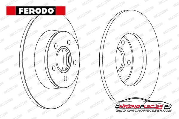 Achat de FERODO DDF1497C Disque de frein pas chères