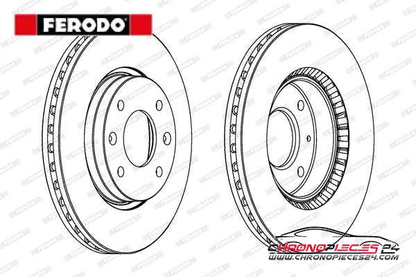 Achat de FERODO DDF1522 Disque de frein pas chères