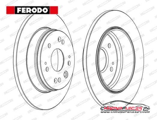 Achat de FERODO DDF1540C Disque de frein pas chères