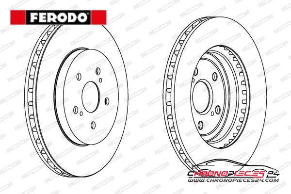 Achat de FERODO DDF1544C Disque de frein pas chères