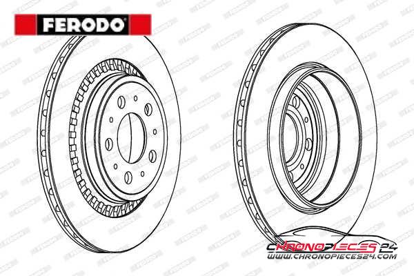 Achat de FERODO DDF1551C Disque de frein pas chères