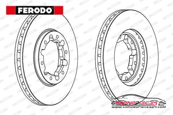 Achat de FERODO DDF1552C-1 Disque de frein pas chères