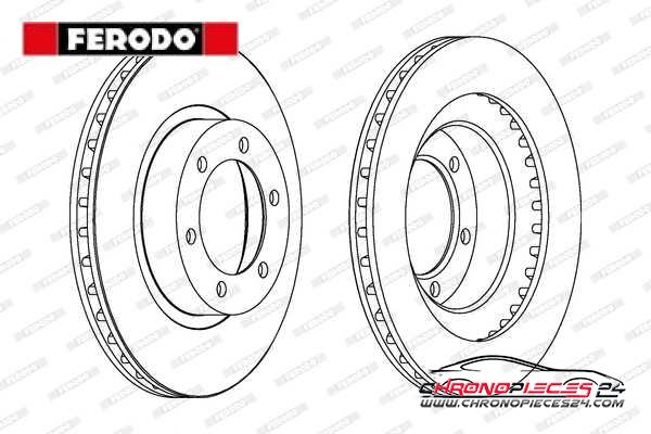 Achat de FERODO DDF1594C Disque de frein pas chères
