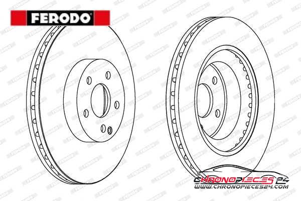 Achat de FERODO DDF1595C-1 Disque de frein pas chères