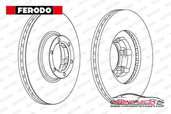 Achat de FERODO DDF160 Disque de frein pas chères
