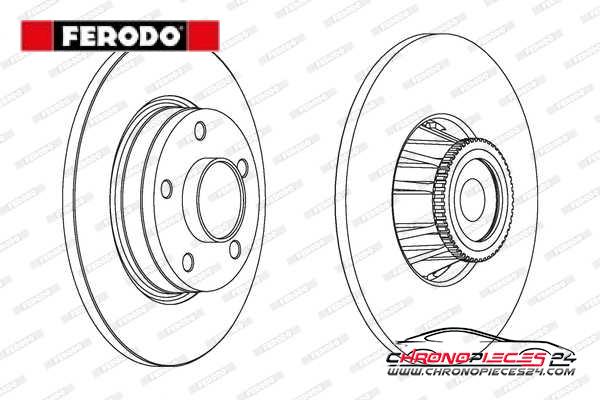 Achat de FERODO DDF1623-1 Disque de frein pas chères