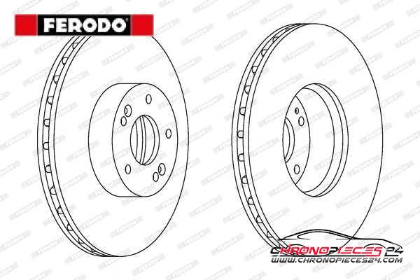 Achat de FERODO DDF1631C-1 Disque de frein pas chères