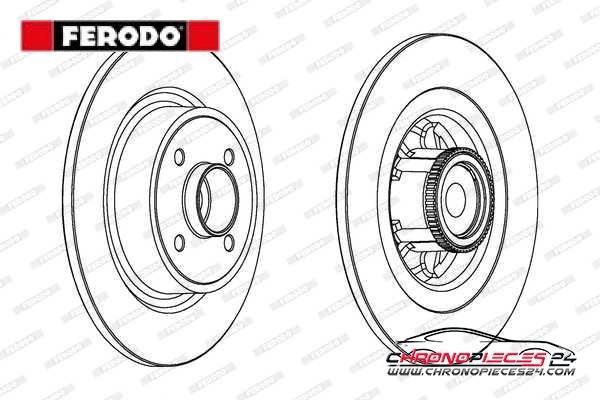 Achat de FERODO DDF1641-1 Disque de frein pas chères